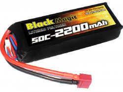 Аккумулятор Black Magic 11,1В(3S) 2200mAh Deans plug LiPo 25C Soft Case