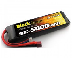 Аккумулятор Black Magic 11,1V (3S) 5000mAh Декан штекер LiPo 50C