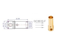 Конектори AMASS GC3510 3.5MM Female 3шт