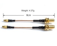 Антенный кабель AKK MMCX - SMA Female 8 см
