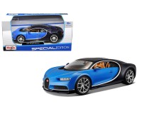 Коллекционный автомобиль Maisto Bugatti Chiron 1:24 (синий металлик)