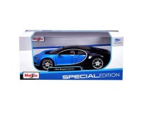 Коллекционный автомобиль Maisto Bugatti Chiron 1:24 (синий металлик)