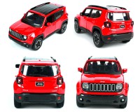 Коллекционный автомобиль Maisto Jeep Renegade 1:24 (красный металлик)