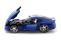 Коллекционный автомобиль Maisto SRT Viper GTS тюнинг 1:24 (синий металлик)