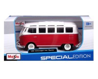 Колекційний автомобіль Maisto Volkswagen Van "Samba" 1:25 (червоно-кремовий)