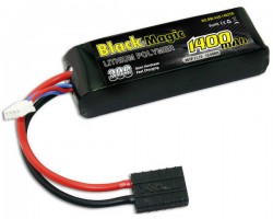 Аккумулятор Black Magic 11,1В(3S) 1400mAh Traxxas plug LiPo 30C Soft Case for TRAXXAS