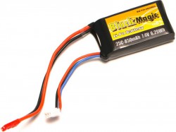 Аккумулятор Black Magic 7,4В(2S) 850mAh JST-BEC plug LiPo 25C Soft Case (for WLToys V262, V333, V333C, Syma X6)