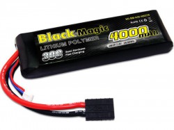 Аккумулятор Black Magic 7,4В (2S) 4000mAh Traxxas штекер LiPo 30C М'який чохол для TRAXXAS
