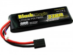 Аккумулятор Black Magic 7,4В(2S) 3300mAh Traxxas plug LiPo 30C Soft Case for TRAXXAS