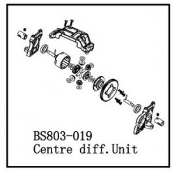 BSD Racing Блок центрального диференціала BS803T (BS803-019)