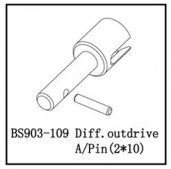 BSD Racing Муфта диференціала (A) з штифтом 2x10 мм (BS903-109)