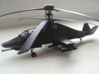 Збірна модель Зірка російський вертоліт-невидимка «Ка-58» Чорний привид 1:72