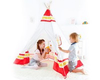 Дитяча ігрова палатка Вігвам (червона)