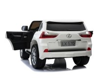 Двухместный детский электромобиль Kidsauto Lexus LX-570 4WD с МР4 планшетом Белый