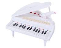Дитяче піаніно синтезатор Baoli Маленький музикант з мікрофоном 31 клавіша (білий)