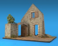 Збірна модель MiniArt Діорама з сільським зруйнованим будинком 1:35 (MA36015)