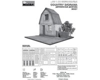 Сборная модель MiniArt Диорама Деревенский дом с основанием 1:35 (MA36031)