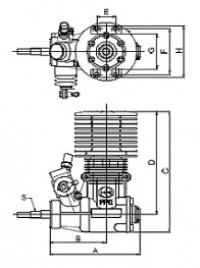 Автомобильный двигатель ДВС Thunder Tiger PRO .28BD-R Engine (Thunder Tiger, 9473)