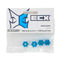 Колісні шестигранні адаптери ECX для 1:10 (4 шт) (алюміній)