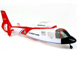 Фюзеляж E-SKY красно-белый Дельфин для вертолетов 300-й серии