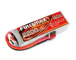 Аккумулятор Fullymax 11.1V 2200mAh Li-Po 3S 40C T-plug (для T-REX 450)
