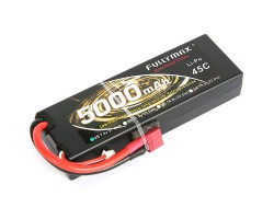 Аккумулятор Fullymax 7.4V 5000mAh Li-Po 2S1P 45C, T-plug HardCase