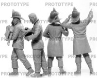 Сборные фигурки ICM Экипаж американской пожарной машины, 1910-е гг. 1:35 (ICM35622)