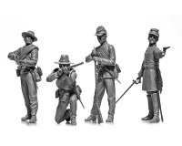 Сборные фигурки ICM Пехота Конфедерации, Гражданская война в США 1:35 (ICM35021)