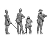 Збірні фігурки ICM Піхота Конфедерації, Громадянська війна в США 1:35 (ICM35021)