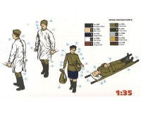 Збірні фігурки ICM Радянський медичний персонал, 1943-1945 рр. 1:35 (ICM35551)