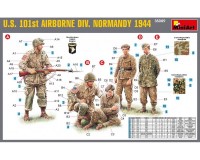 Збірні фігурки MiniArt Американська 101-я повітряно-десантна дивізія, Нормандія 1 944 1:35 (MA35089)