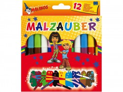 Фломастеры волшебные меняющие цвет Malinos Malzauber 10+2 шт
