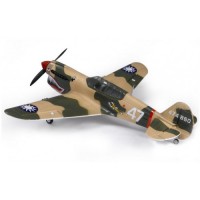 Літак FMS Mini Curtiss P-40 Warhawk 3X 2.4GHz RTF c 3-х осьовим гіроскопом (800mm) (FMS014-3X)