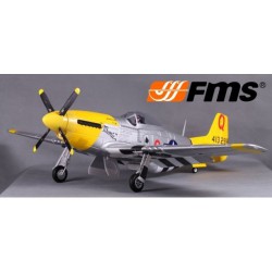 Самолет FMS Mini North American P-51D Mustang FF 800 мм 2,4 ГГц RTF New V2 (FMS016 FF)