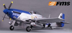 Літак FMS Mini North American P-51D Mustang Petie 2nd 3X 2.4GHz RTF c 3-х осьовим гіроскопом (800мм) (FMS016-3X Petie 2nd)