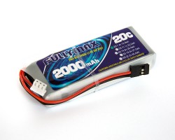 Акумулятор Fullymax 7.4V 2000mAh Li-Po RX 2S 20C JR