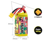 Акумулятор GNB 14.8V 1550mah 140C 4S1P XT60U ціна