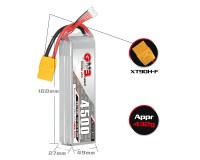 Акумулятор GNB 14.8V 4500mah 120C Li-Po 4S1P XT90 ціна