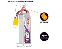 Акумулятор GNB 15.2V 8200mah 65C 4S1P HV XT90H