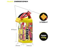 Аккумулятор GNB 18.5V 1100mah 140C 5S1P XT60U