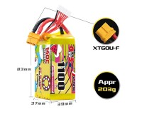 Акумулятор GNB 22.2V 1100mah 140C 6S1P XT60U ціна