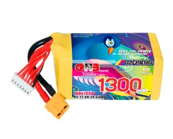 Аккумулятор GNB 22.8V 1300mah 160C Li-Po 6S1P HV XT60