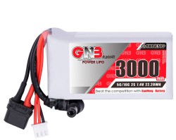 Аккумулятор GNB 7.4V 3000mah 5C 2S1P for Fat Shark HDO & DJI Goggles (XT60 and DC5.5)