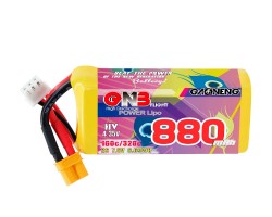 Аккумулятор GNB 7.6V 880mah 160C Li-Po 2S1P HV XT30