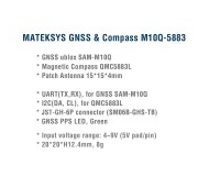 GPS датчик и компас Matek M10Q-5883 GNSS & Compass