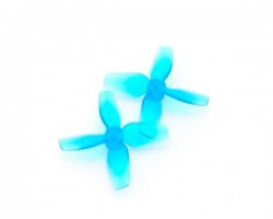 Пропелер HQProp 31mmX4 Micro Whoop Prop (2CW+2CCW) Poly Carbonate 1mm (Light Blue)