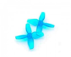 Пропелер HQProp 31mmX4 Micro Whoop Prop (2CW+2CCW) Poly Carbonate 1mm (Blue)