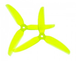 Пропеллер HQProp 5x4.3x3V2S Freestyle Prop (2CW+2CCW) Poly Carbonate (Light Yellow)