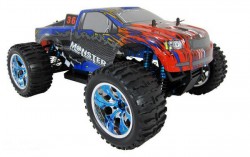 Монстр HSP Monster 1:10 нітро 4WD RTR синій / червоний