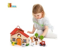 Деревянный игровой набор Viga Toys Домик-ферма (51618)